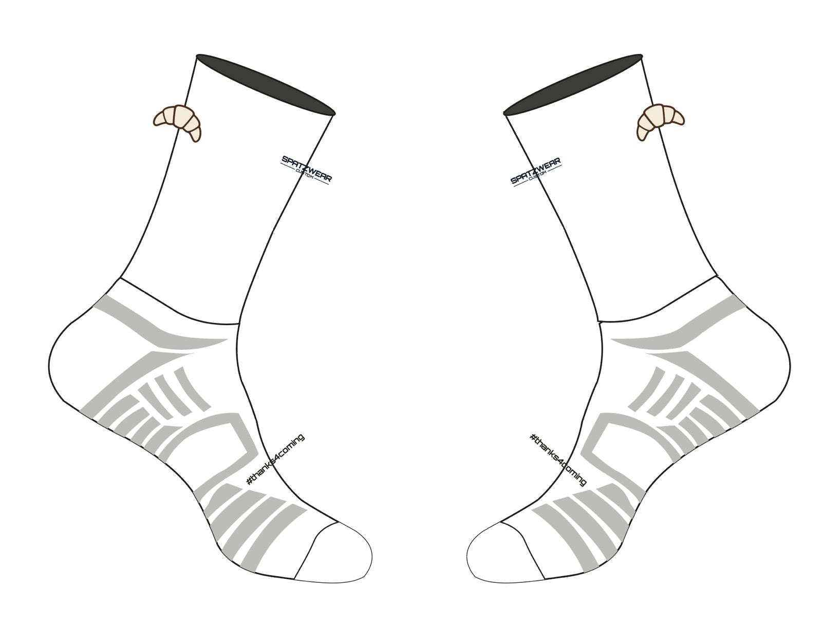 Croissant Socks